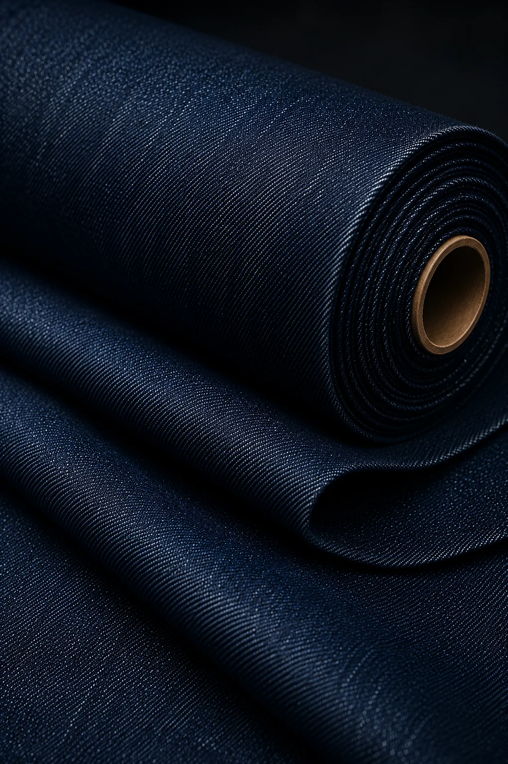Denim bordado floral